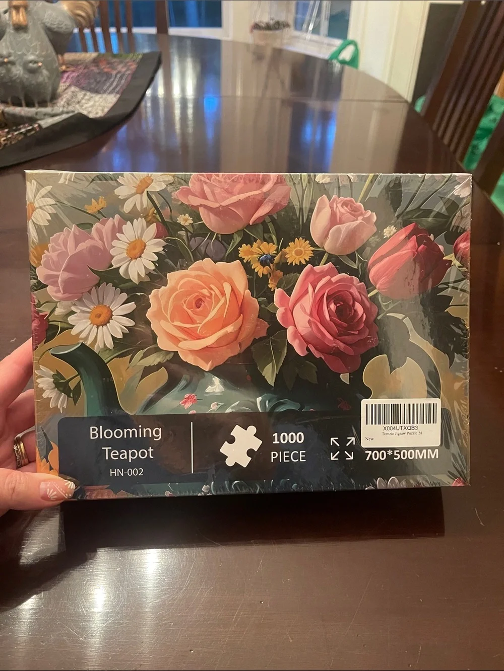 1000 Pieces Jigsaw Puzzles for Adults, Floral Series Blooming Teapot new new